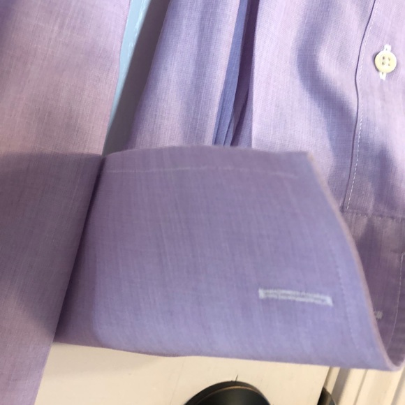 Brooks Brothers Lavender Oxford Shirt Size 18-35 - Picture 3 of 6